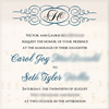 Wedding invitation postcard